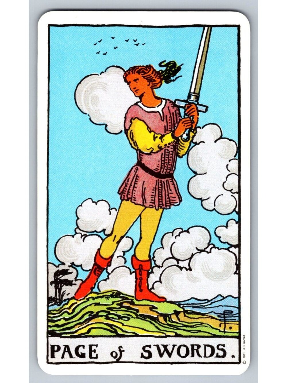 Rider Waite Tarot Cards Lot Suit of Swords U.S. Games Systems Stamford CT 1971 - Picture 6 of 16